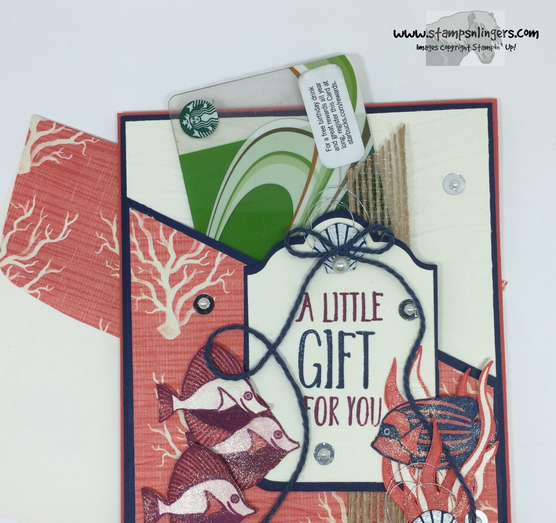 Stampin’ Up! Perfectly Wrapped Seaside Shore Stamps n Lingers