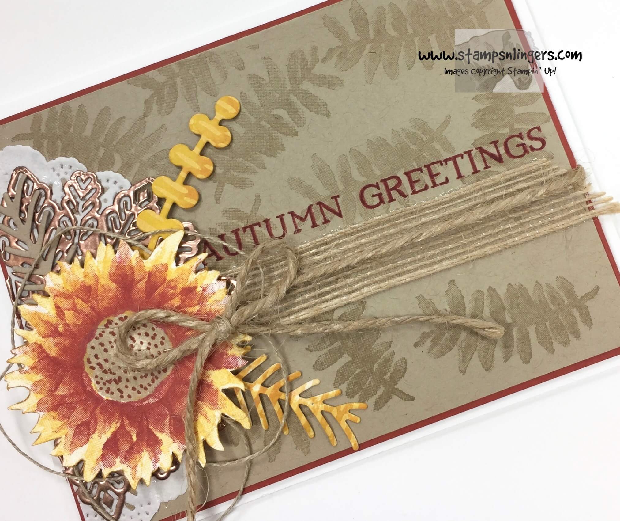 Stampin’ Up! Seasonal Painted Harvest Stamps n Lingers