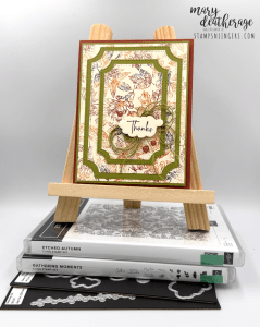 Stampin' Up! Gathering Etched Autumn Sneak Peek Triple Time Thanks